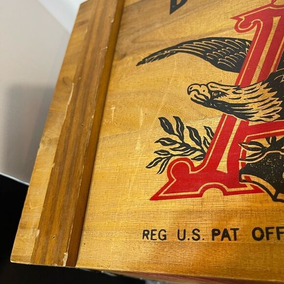 Vintage Budweiser Anheuser-Busch Wooden Beer Crate - Picture 4 of 12